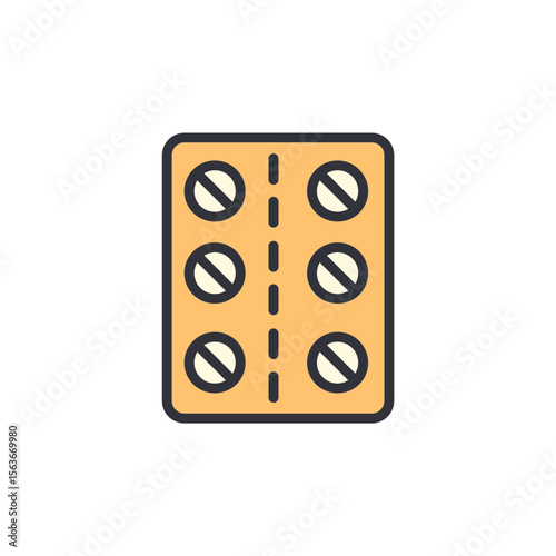 Conceptual Illustration Of Pills In A Blister Pack For Medical Use