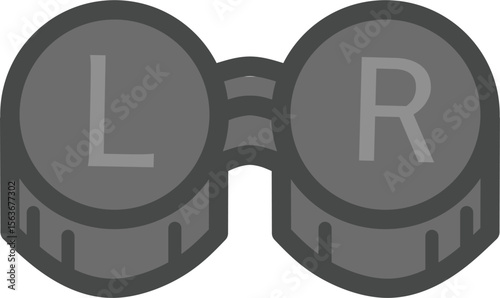 Black color contact lens icon fit for icon on optic store menu	