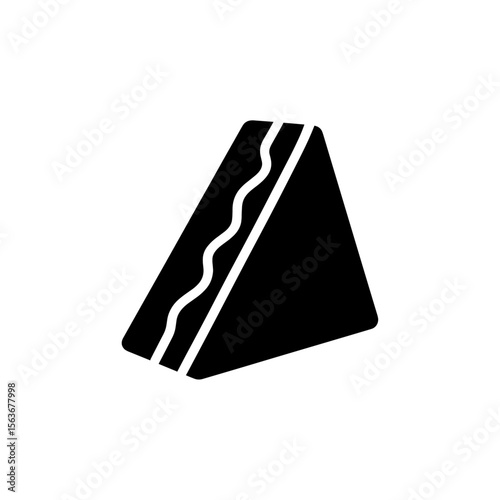 サンドイッチのシルエットアイコン｜Sandwich Silhouette Icon