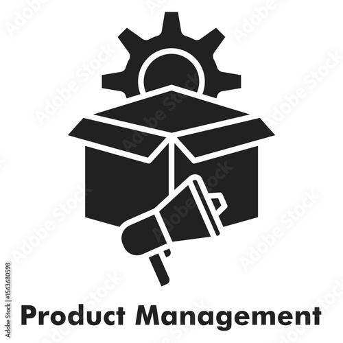 Product Management Icon - Glyph Style