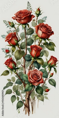 bouquet of red roses