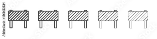 barrier icon simple isolated vector sign