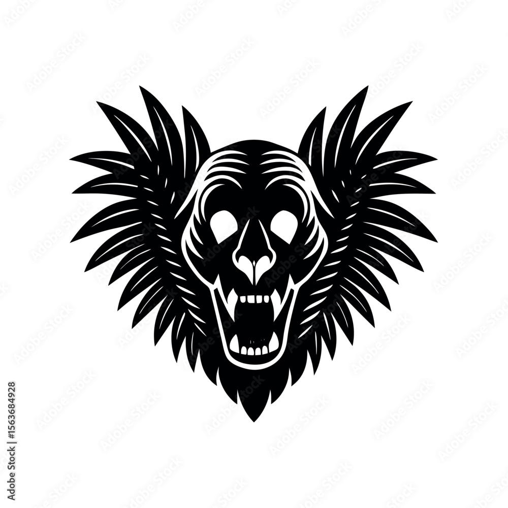 Obraz premium skull with wings