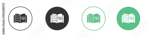 Guests book icon modern, simple, vector, icon for website design, mobile app