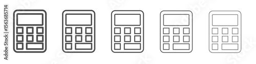 calculator icon simple isolated vector sign