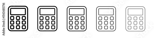 calculator icon simple isolated vector sign