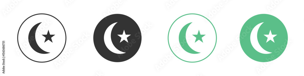 Moon and star icon modern, simple, vector, icon for website design, mobile app Moon and star icon modern, simple, vector, icon for website design, mobile app