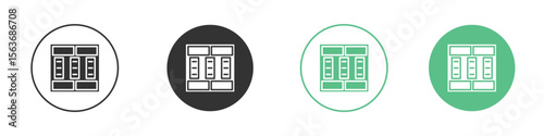 Mood board icon modern, simple, vector, icon for website design, mobile app