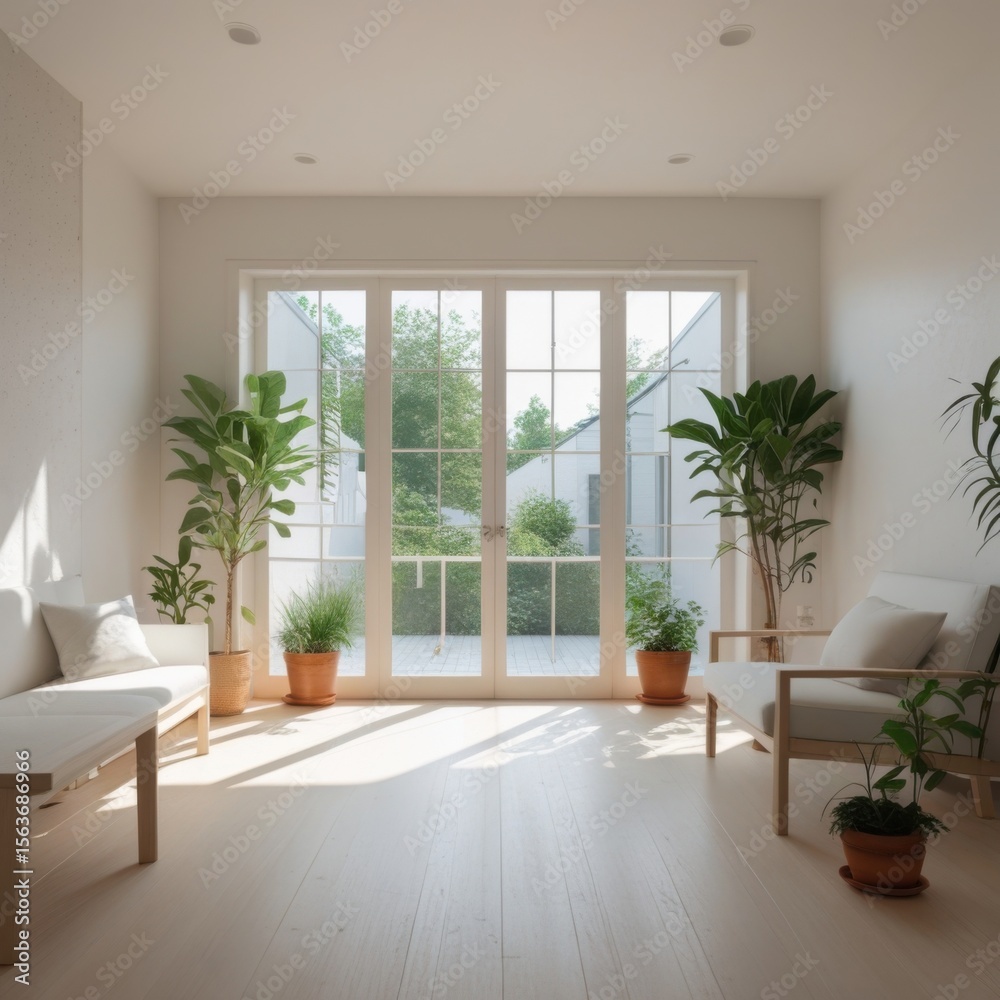 Fototapeta premium modern living room with a window