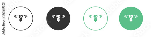 Pelvic inflammatory disease icon modern, simple, vector, icon for website design, mobile app
