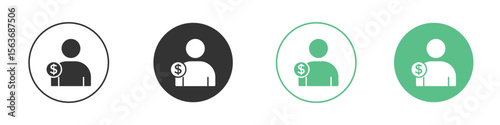 Personal loan icon modern, simple, vector, icon for website design, mobile app