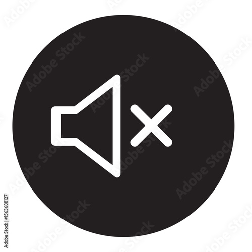 vector icon volume no sound button