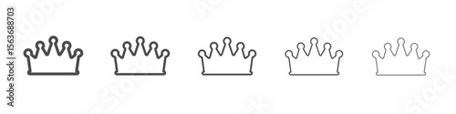 crown icon simple isolated vector sign