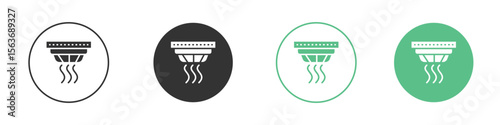 Smoke detector icon modern, simple, vector, icon for website design, mobile app
