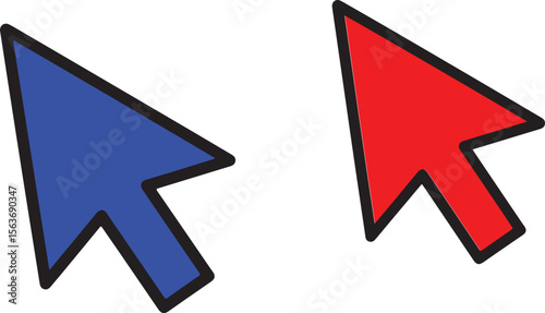 close-ups of cartoonish, colorful arrows and a sidebar with arrow-themed icons.