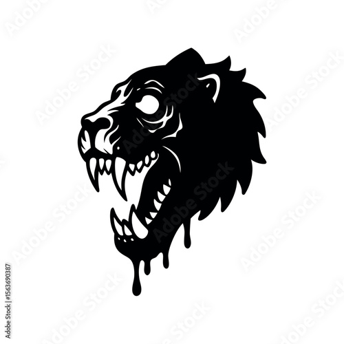 lion vinyl ready vector