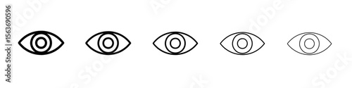 eye icon simple isolated vector sign