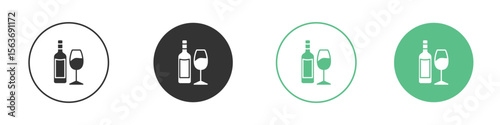 Vodka icon modern, simple, vector, icon for website design, mobile app