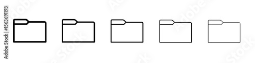 folder icon simple isolated vector sign