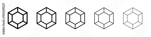 gem icon simple isolated vector sign