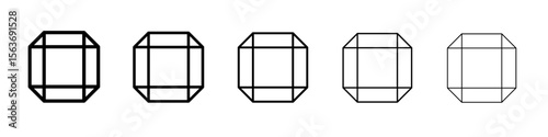 gem icon simple isolated vector sign