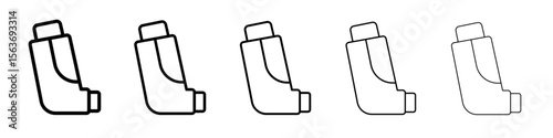 inhaler icon simple isolated vector sign