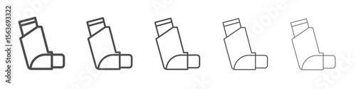 inhaler icon simple isolated vector sign