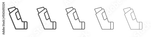 inhaler icon simple isolated vector sign