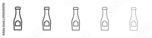 ketchup icon simple isolated vector sign