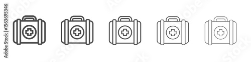 med kit icon simple isolated vector sign