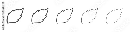 mint leaf icon simple isolated vector sign
