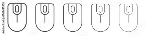 mouse icon simple isolated vector sign