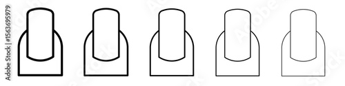 nail icon simple isolated vector sign