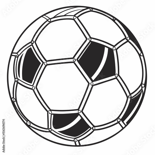 soccer ball isolated on white