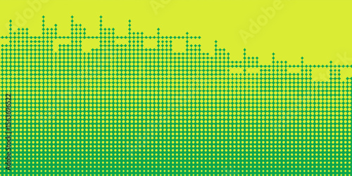 Dots halftone yellow green color pattern gradient texture modern background eps10