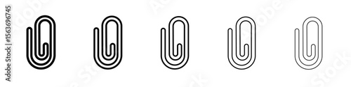 paper clip icon simple isolated vector sign