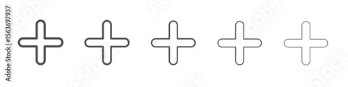 plus icon simple isolated vector sign