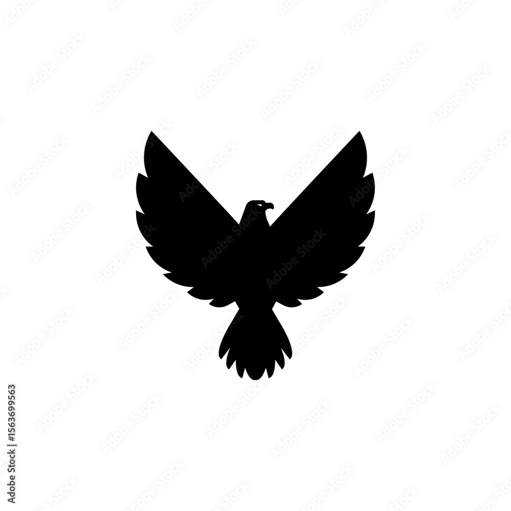 Fototapeta premium Eagles Silhouette Vector logo design