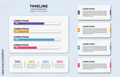 Website design elements template set: user interface, navigation bar, login form, and business page layout vector icons
