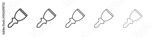 putty knife icon simple isolated vector sign