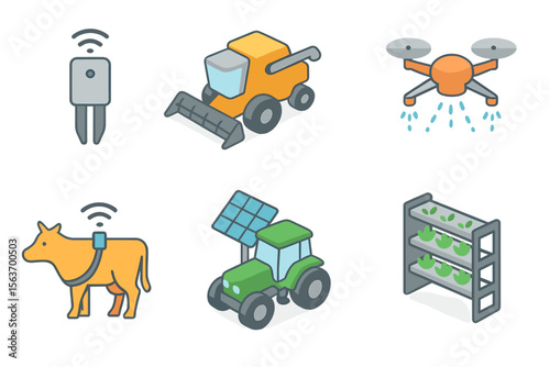 Modern agriculture utilizes drone technology, smart devices, and sustainable practices to enhance farming efficiency