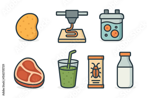 Food technology advancements for sustainable eating including 3D printing and alternative protein sources
