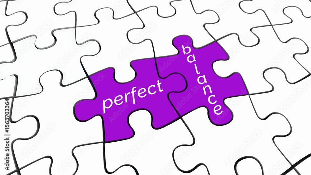 Perfect Balance Harmony Puzzle Pieces Solution Equal Fair Treatment 3d Animation Perfect Balance Harmony Puzzle Pieces Solution Equal Fair Treatment 3d Animation