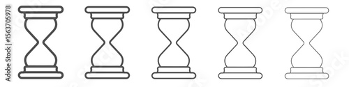 sand clock icon simple isolated vector sign