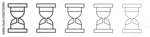 sand clock icon simple isolated vector sign