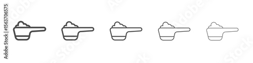 scoop icon simple isolated vector sign