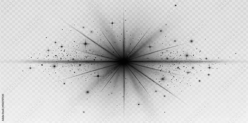 Obraz premium light speed traveling-An abstract design of Star jumping from a space ship