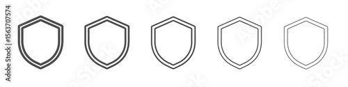 shield icon simple isolated vector sign