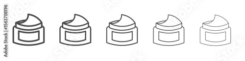 skin cream icon simple isolated vector sign