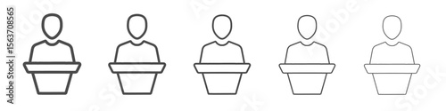 speach icon simple isolated vector sign